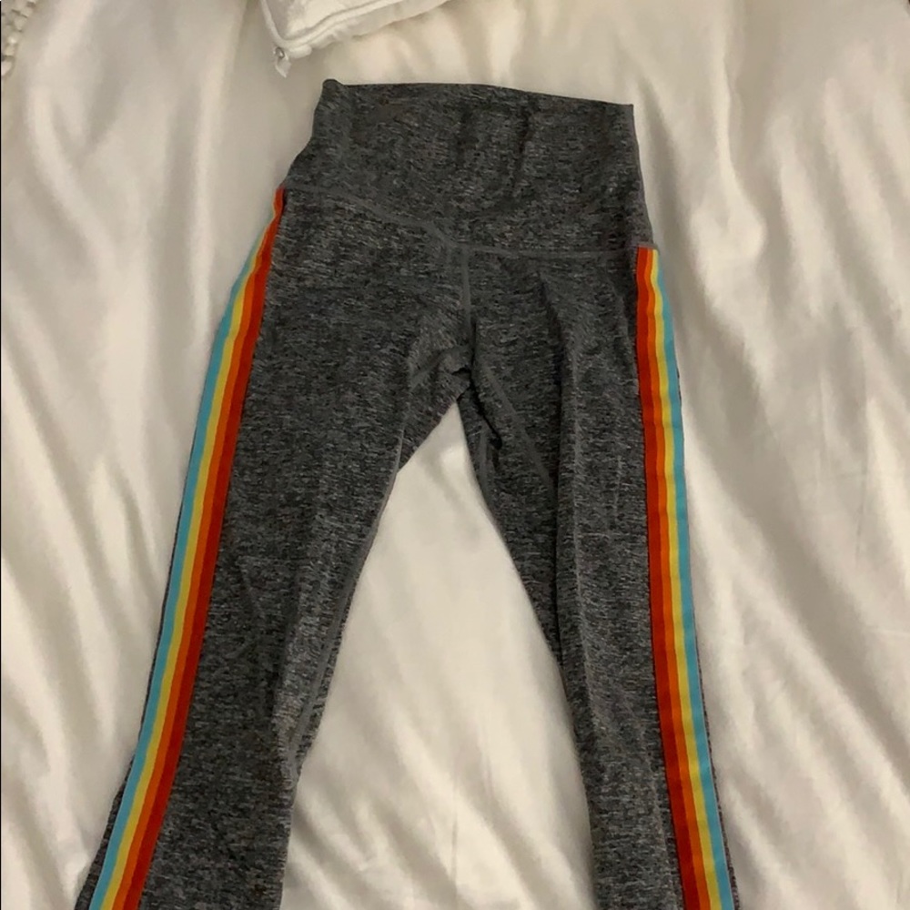 Spiritual gangster rainbow leggings